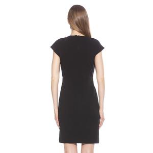 Женское облегающее мини-платье ALEXIA ADMOR с драпировкой Daisy Surplice ALEXIA ADMOR, черный