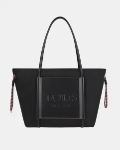 Сумка большая с застёжкой-молнией и длинной ручкой Tous, черный