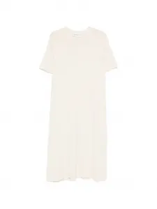 Платье миди с круглым вырезом и короткими рукавами BOMPARD, бежевый