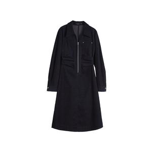 Женское платье с длинными рукавами ELLE, темно-синий