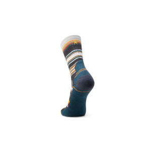 Спортивные носки HIKE LIGHT CUSHION PANORAMOUNTAIN ATHLETICS CREW SOCKS Smartwool, антрацит