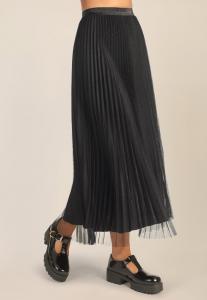 Юбка Apart Pleated skirt, Schwarz Glitzer/Black