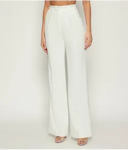 Брюки flare fit Elisabetta Franchi, белый