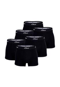 Мужские боксеры, 6 шт. - трусы-боксеры, хлопок стрейч s.Oliver, черный
