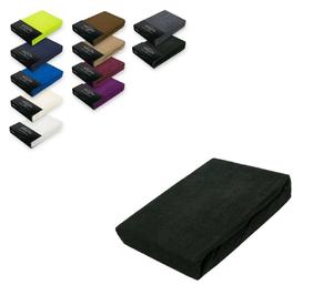 Простыня махровая на подкладке 120 х 200 см черная Südseetraum