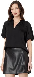 Блуза Vince Camuto Quarter Puff Sleeve Blouse, цвет Rich Black