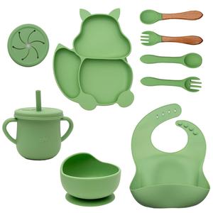 Детский набор посуды (8 предметов) Intirilife, зеленый