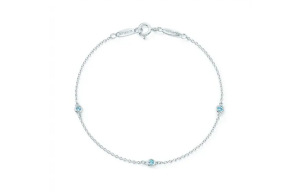 TIFFANY & CO. Серебряный браслет с сапфиром для женщин
