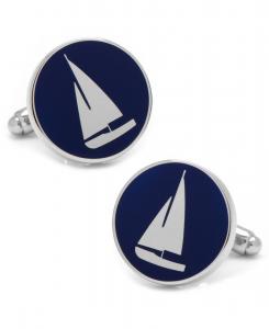 Запонки с изображением парусника Cufflinks Inc, Blue