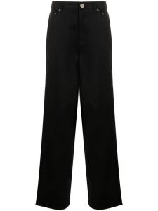 ROTATE джинсы широкого кроя с логотипом, черный
