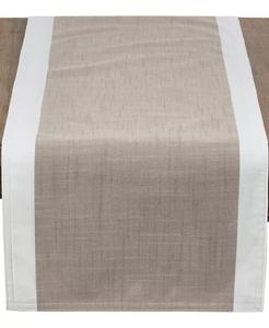 Повседневная дорожка для стола с полосатой окантовкой, 54 x 16 дюймов Saro Lifestyle