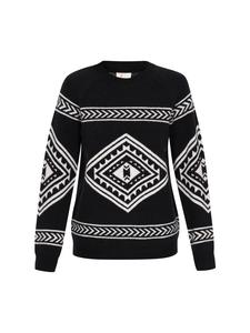 Женский свитер черного цвета IZIA