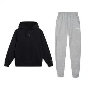 Li-Ning Casual Sportswear Unisex Black+Heather Gray