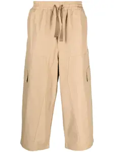 Брюки карго с эластичным поясом Maison Kitsuné, нейтральный