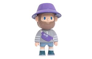 FINDING UNICORN FARMER BOB Street Colors, Purple Blister Packs 6cm