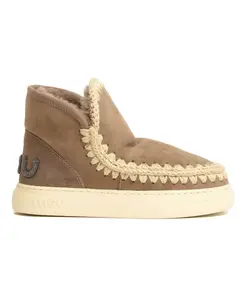 Эскимосские кроссовки с ярким блестящим логотипом Mou, бежевый