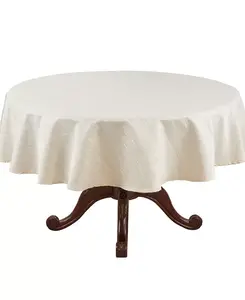 Скатерть с металлическим блеском, круглая, 70 дюймов Saro Lifestyle, ivory