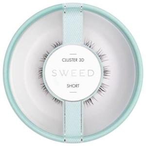 Накладные ресницы 3D, короткие, черные, многослойные, искусственные ресницы Sweed