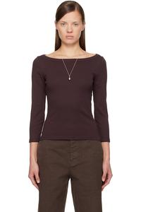 Flore Flore Коричневая футболка Стеффи