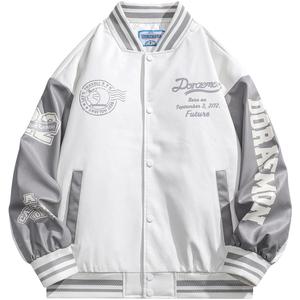 Бейсбольная куртка унисекс Doraemon, Черный