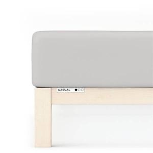 Повседневная приталенная простыня Schlafgut, серый