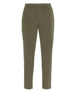 Хлопчатобумажные брюки с петлями для ремня. Dondup, зеленый