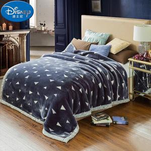 Disney Плед флисовый двухслойный 180х220 см, вес 3 кг, цвет CC-701 Gray Triangle, не линяет, не выцветает
