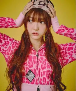 Женский худи GALFY Winter GAL с леопардовым принтом Select Brands, цвет Pink