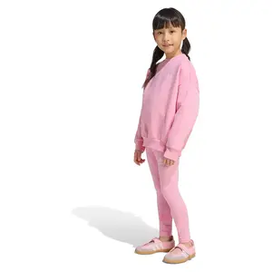 Комплект adidas Originals Oversized Crew Leggings, розовый