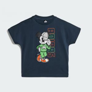 Футболка Adidas Disney Mickey Mouse Tee Kids, цвет Aurora Ink/Impact Orange