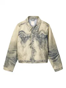 Джинсовая куртка с узором Camperlab, нейтральный