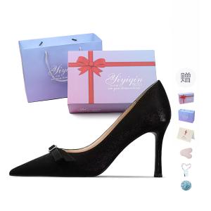 Take the Qin Туфли-лодочки на шпильке 9 см черные в подарочной упаковке, цвет Black 9cm[Gift Box Set](Gift Included)