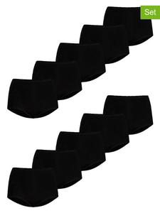 Teyli Комплект из 10 штук: трусы с высокой талией, черные