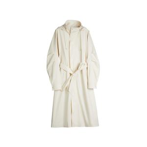 Тренч для женщин с отстегивающимся капюшоном, тонкий, Others ELLE, бежевый желтый