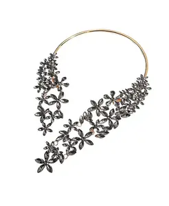 Крупное колье Crystal-Cluster Sohi, black