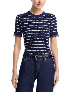 Чиара Полосатый Свитер rag & bone, синий