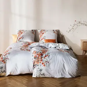 Постельное белье Black Premium Swiss Satin Macclesfield Silver 155x220 см + 80x80 см Fleuresse