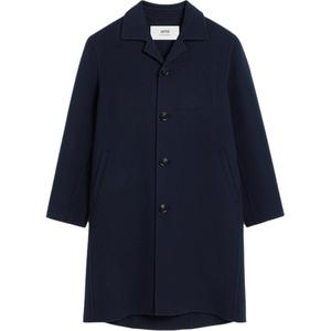 AMIPARIS Однобортное пальто Ami Paris, Marine Blue
