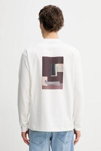 Хлопковый лонгслив Marc O'Polo, бежевый