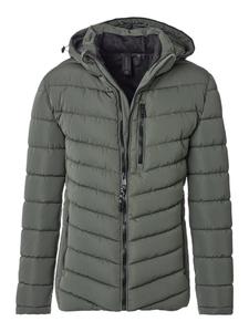Casa moda Простая стеганая куртка зеленого цвета