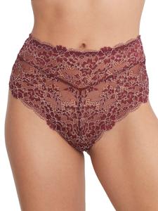 Женские трусы с высоким кроем Camio Mio, цвет Maroon/Barely There