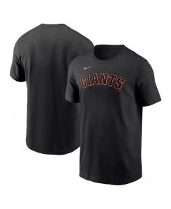 Мужская черная футболка San Francisco Giants Fuse с надписью Nike, черный