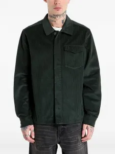 Вельветовая рубашка с нагрудным карманом Fred Perry, зеленый