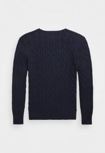 Вязаный свитер CABLE-KNIT COTTON JUMPER Ralph Lauren, синий