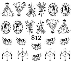 Водные наклейки для ногтей - №812, Raisin