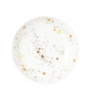 Суповая тарелка Liberty Golden Stars 21 см Seltmann Weiden, белое золото