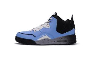 Courtside 23 Амортизирующие нескользящие мид-топ винтажные баскетбольные кроссовки мужские небесно-голубые Jordan