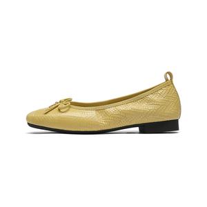 GOLDLION Женские повседневные туфли на каблуке 1,5 см желтые, цвет Yellow