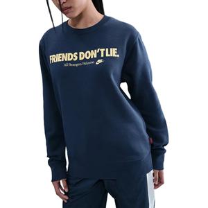 Спортивный свитшот Sportswear Club FW25 Stranger Things Unisex Nike, темно-синий