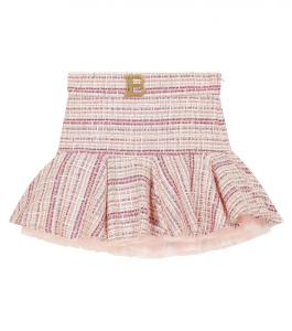 Юбка из смесового хлопка Balmain, розовый